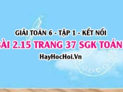 Bài 2.15 SGK Toán 6 tập 1 Kết nối tri thức